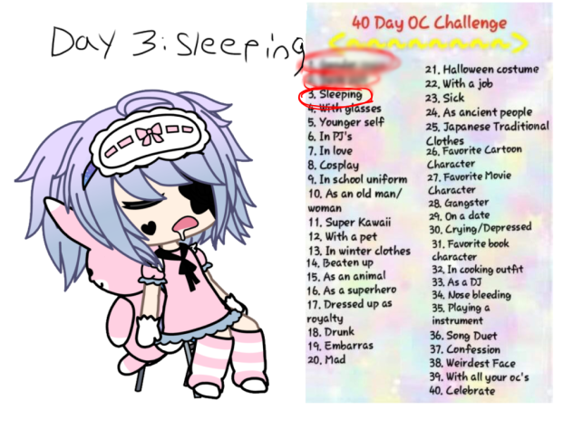 40 day OC challenge Day 3