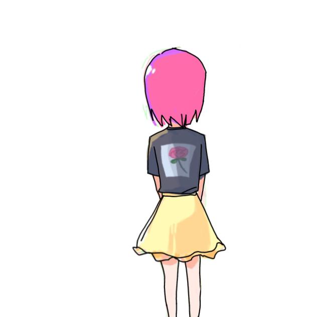 振り向く