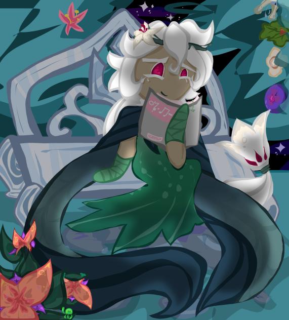 White Lily Cookie! (Cookie run fanart)