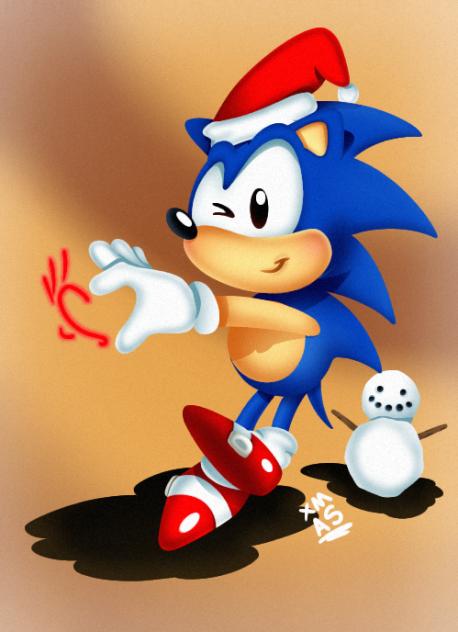 Festive Sonic Render (Classic JP Style)