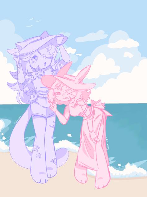 Beach Hangout Doodle