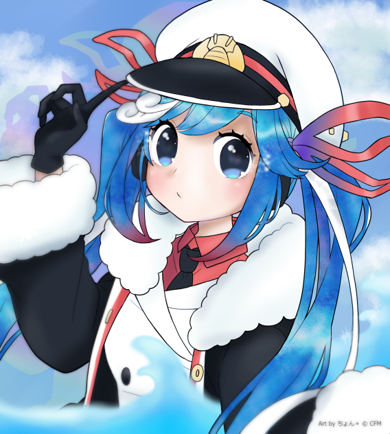 塗りマス　ミク