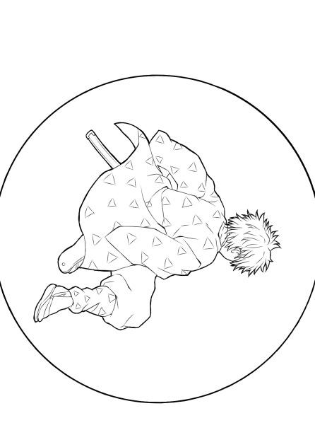 霹靂一閃　線画