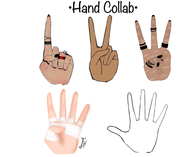 Mine is the only white one Hand Collab