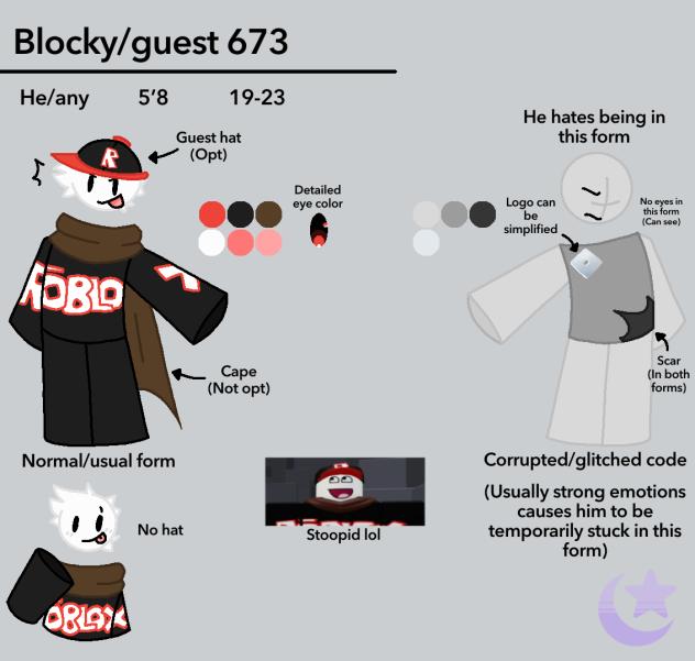 Blocky reference sheet