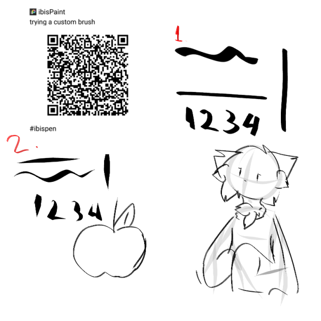 trying a custom brush