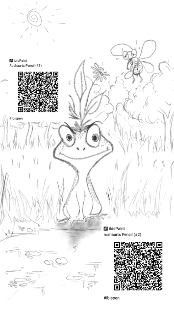 Graphite pencil Brush