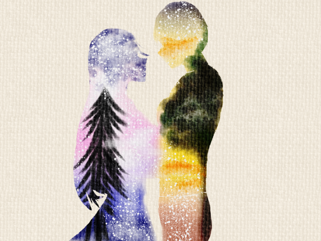 Newlyweds silhouette2