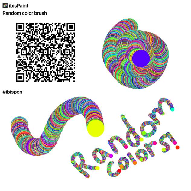 Random color picking brush - ibisPaint