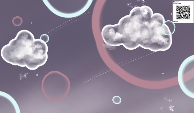 かわいい丸透明