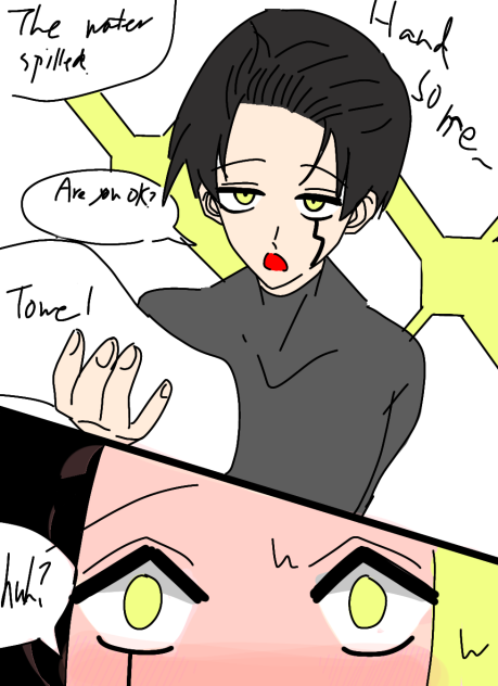 a good man who drips with water