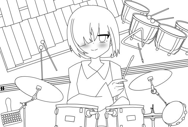線画2