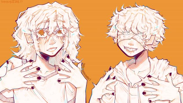 ghost fanart xP 🧡🩶