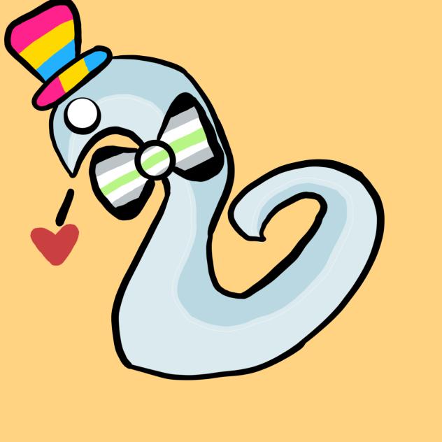 Pan and agender snake🏳️‍🌈⭐️