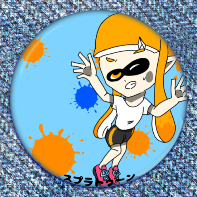 スプラトゥーン缶バッジ