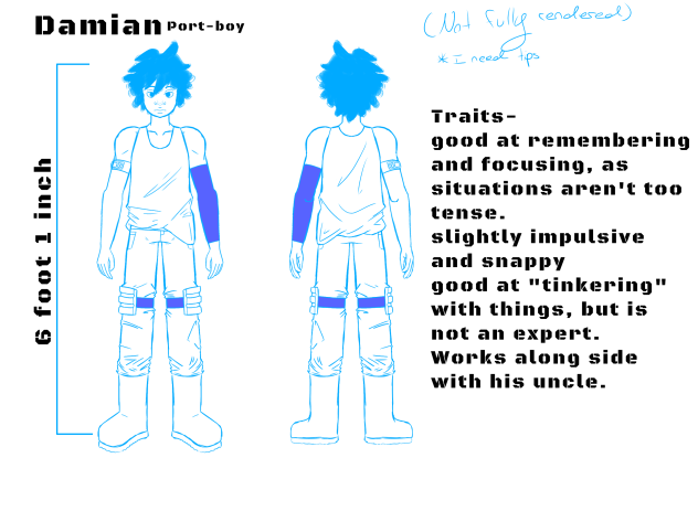 Damian character sheet (O.C)