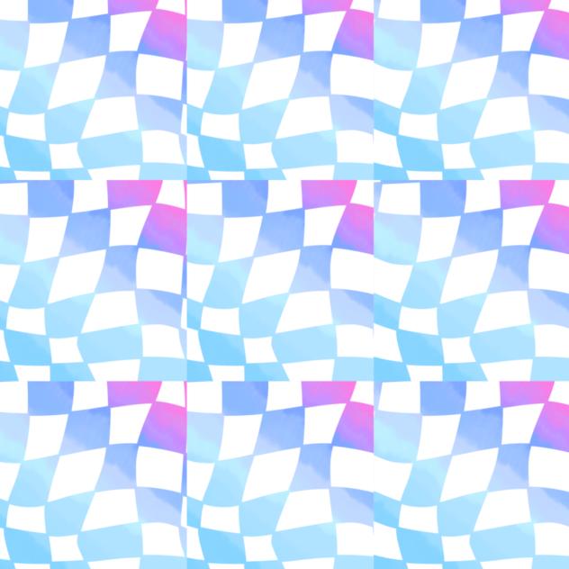 Y2K pattern (blue purple)