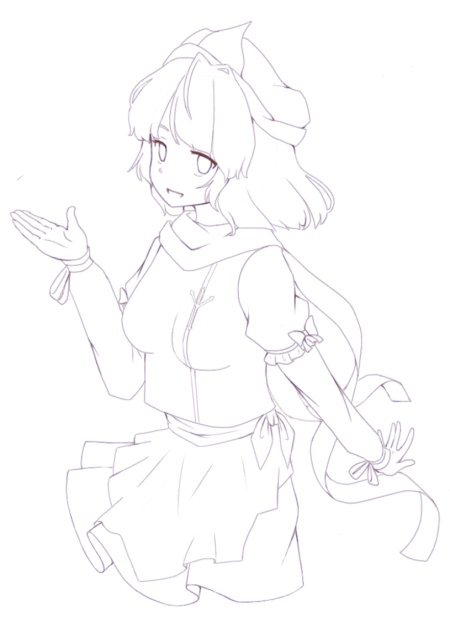 手描きイラスト◆レティ・ホワイトロック【ニット】◆A4 東方project 同人 手描き イラスト☆東方project☆レティ・ホワイトロック☆A4☆