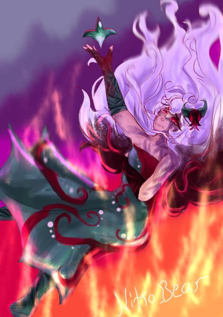 DARK ENCHANTRESS- wait white lily