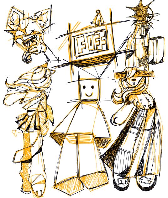 Doodling.