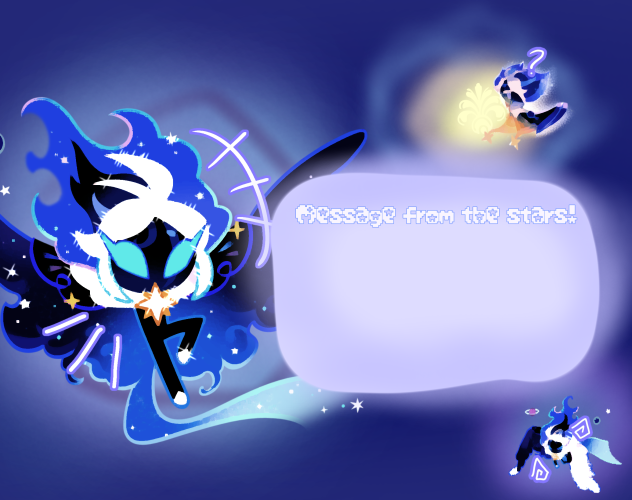 Cookie message cards! Stardust