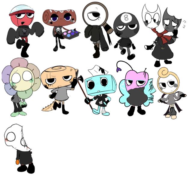 Grayscale or Outbreak AU DANDYS WORLD