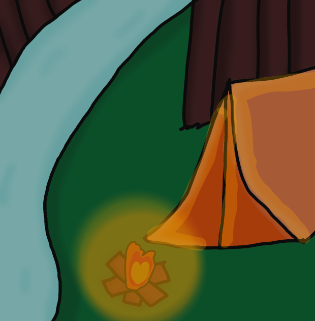 acampamento camping - ibisPaint