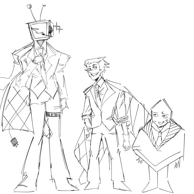 Tenna and Spamton clothes designs