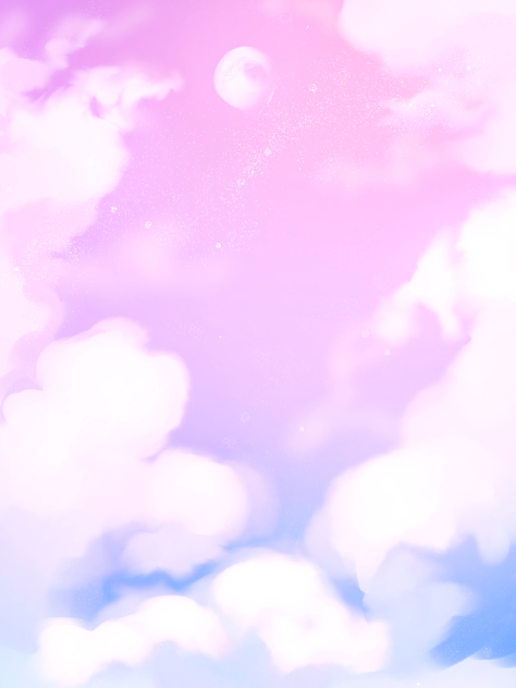 月の浮かぶ昼の空