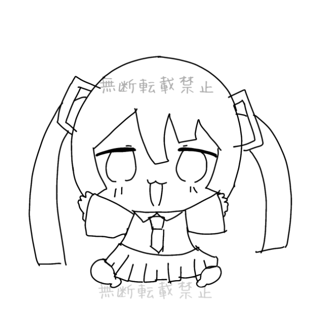 これで限界だ、、まいたけダンス(初音ミク)ラフ