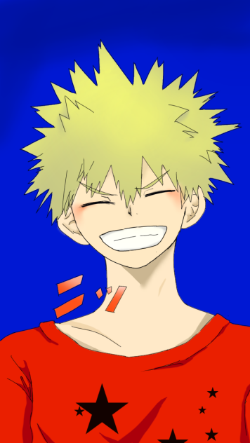 爆豪勝己の笑顔