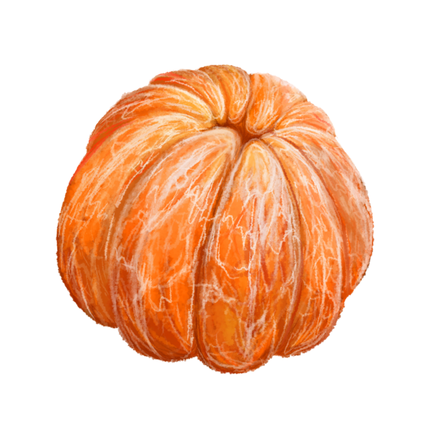 peeled mandarin