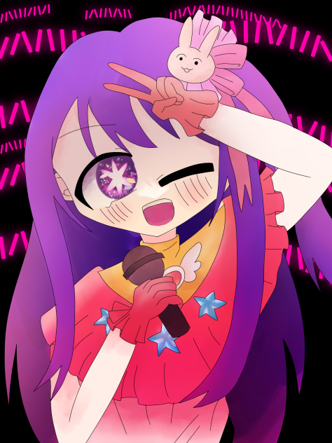 アイの線画お借りしました！