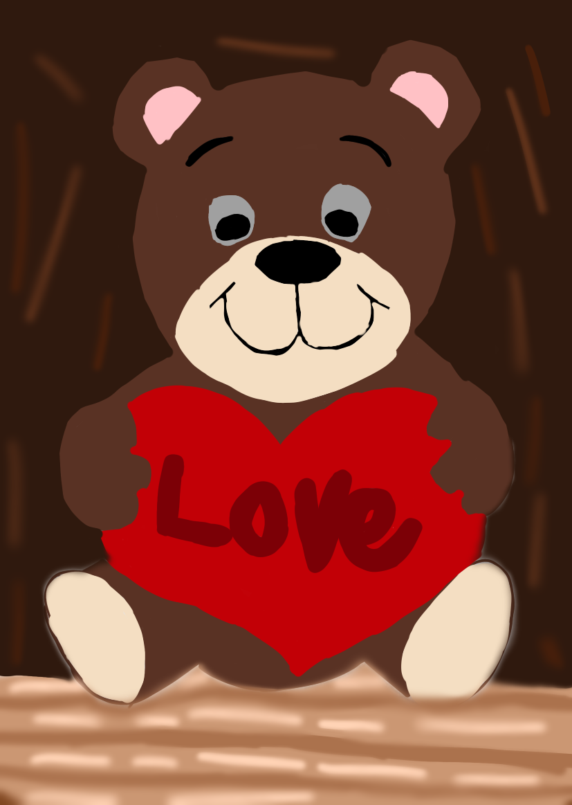 The love teddy bear 🧸 - ibisPaint