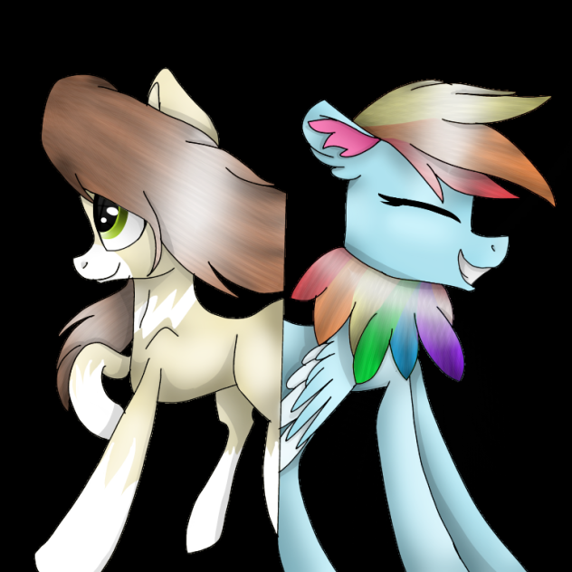 Rainbow evee fan art