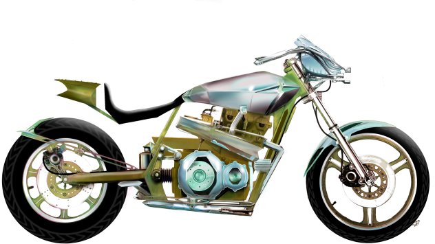 “Green Envy” Motorcycle