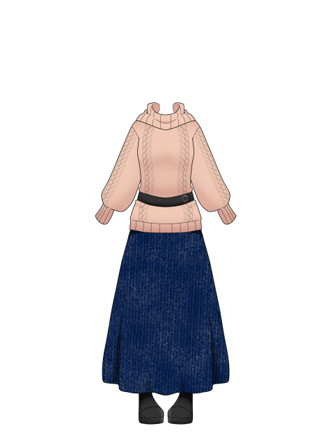 冬のデート服、レディース