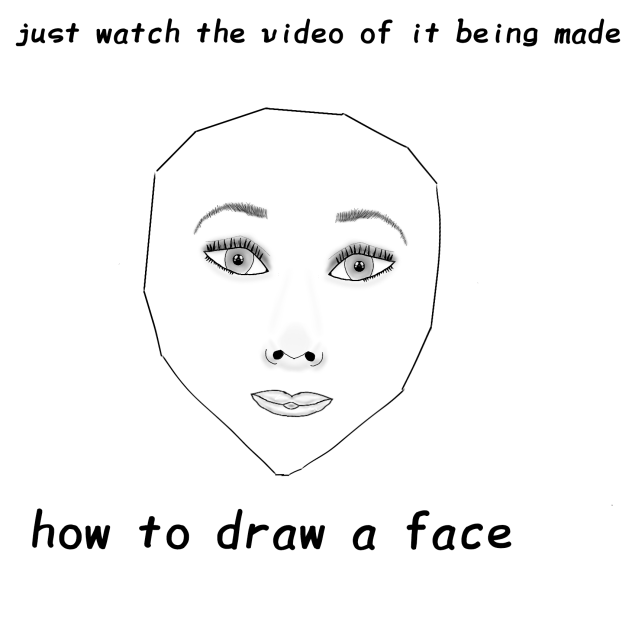 how to draw a face
