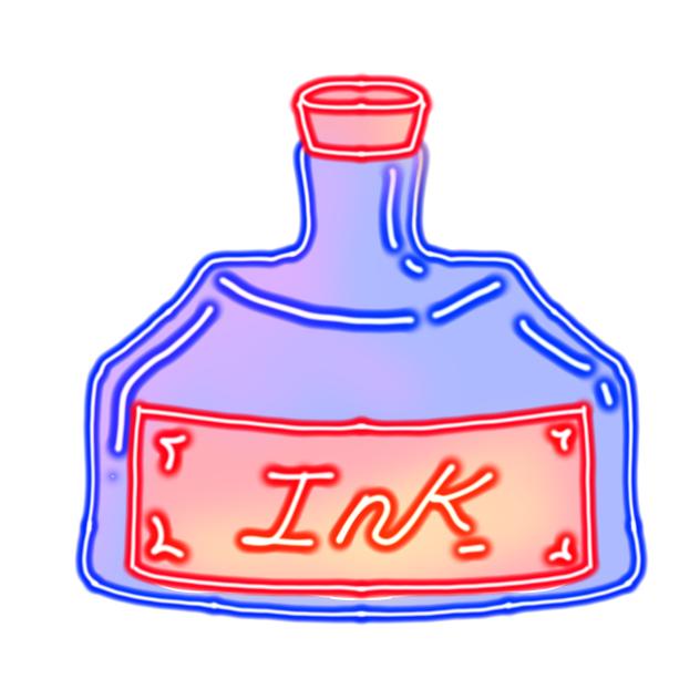 Ink bottol neon