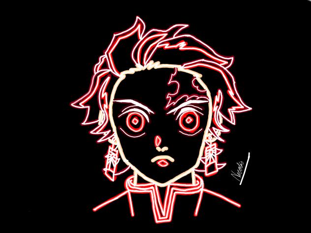 Tanjiro neón