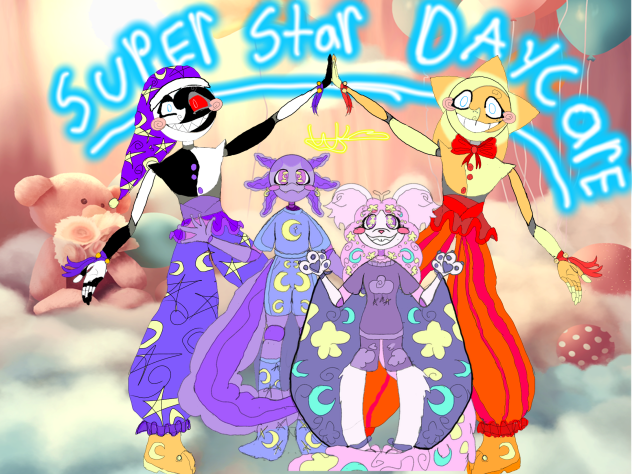 Bubbles,blanky sun and moon #fnaf