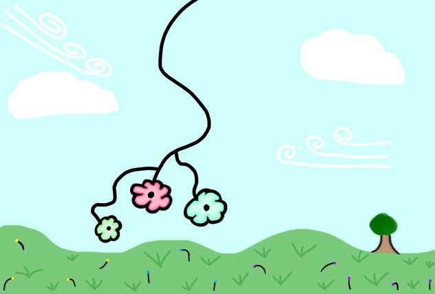 Dangling flowers 💐