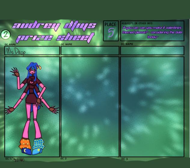 for Audrey DTIYS prizess