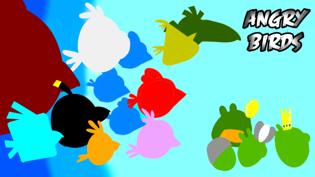 speed paint ANGRY BIRDS