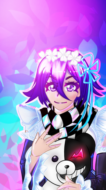 Kokichi in maid dress