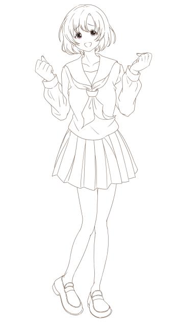 白菊ほたる 線画