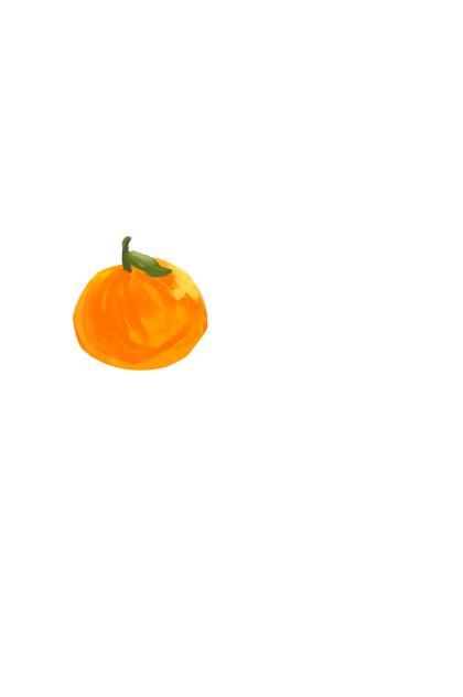 仮の厚塗りみかん