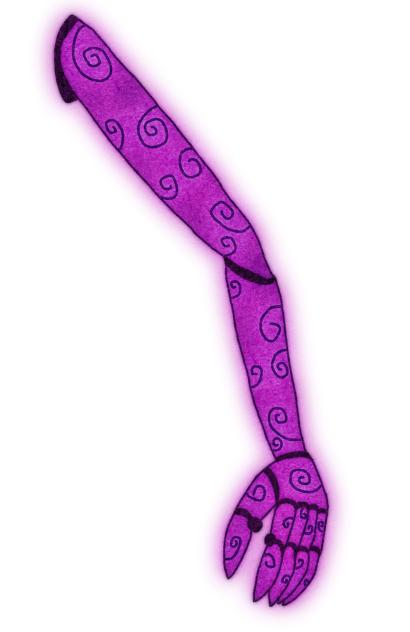 Magical Cyber Arm (purple light).