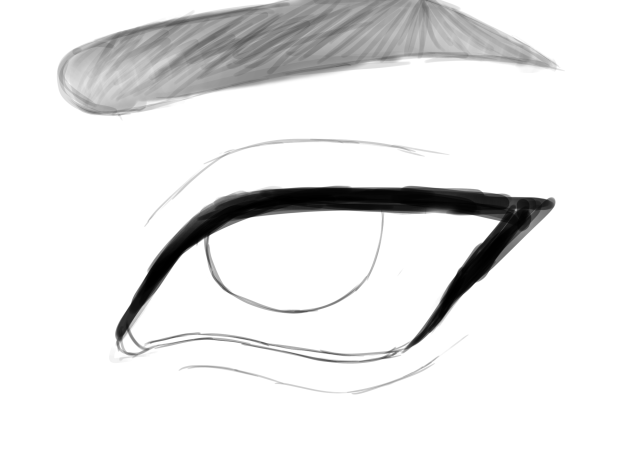 I drew to much Eyes..