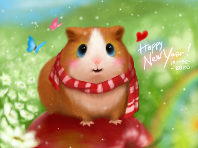 Year of the Hamster 2020 - あけましておめでとう❤️